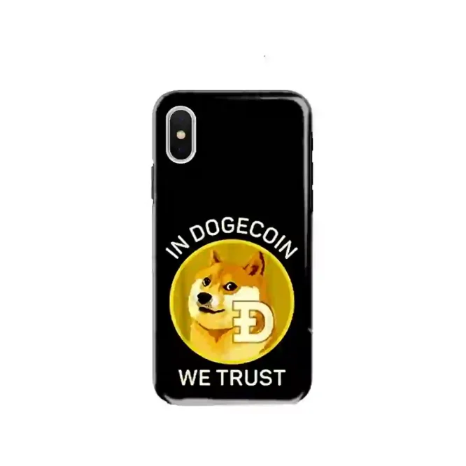 In Doge Coin We Trust Premium Trader cryptocurrency back cover
