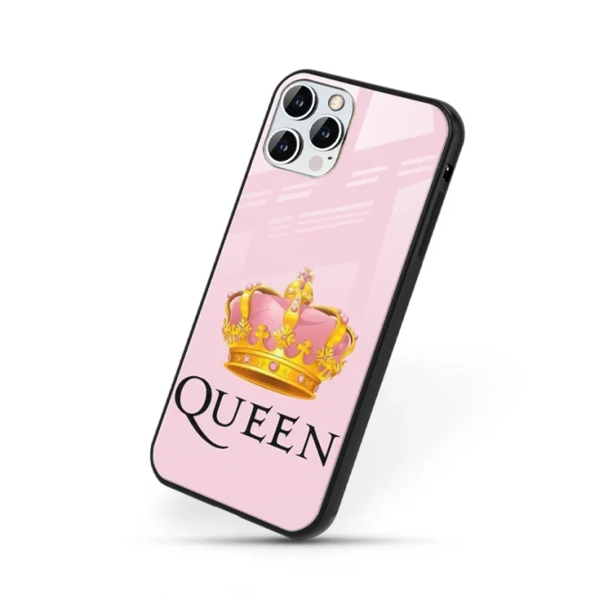 Queen Pink Premium Glass Case