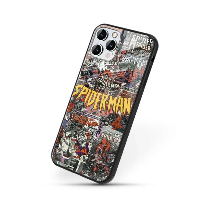 Spiderman Poster Premium Glass Case