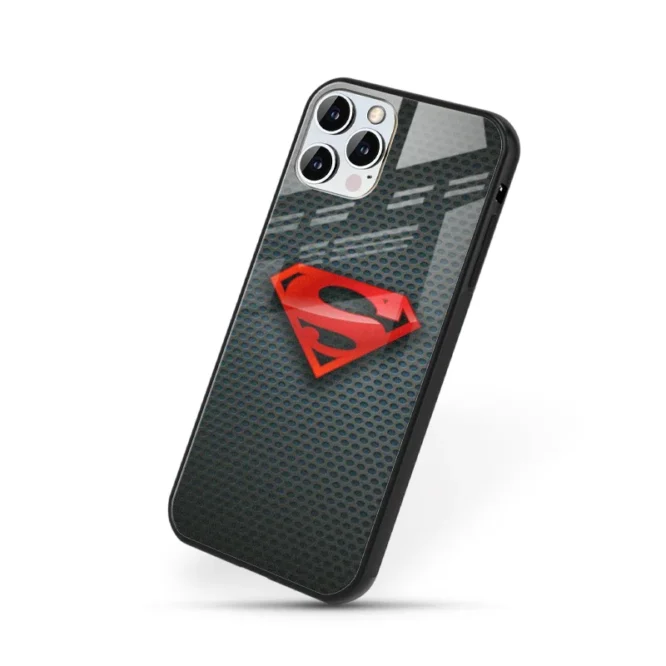Superman Logo Premium Glass Case